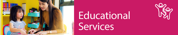 Educational services banner button