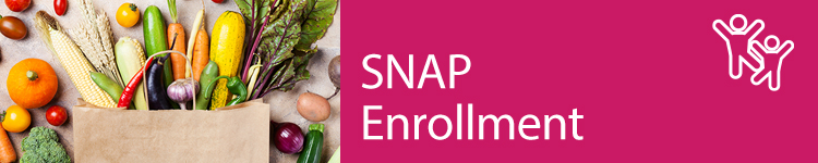 SNAP enrollment banner button